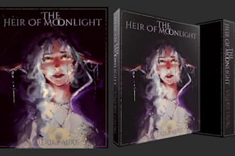 illustrate unique painterly book covers in my own style