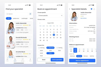 develop appointment app, scheduling app or booking software