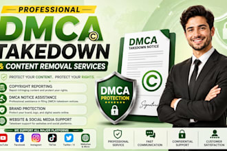 provide professional dmca takedown and content removal services