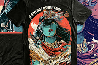 clothing brand illustration for your brand or band
