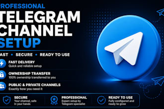 create and professionally set up your telegram channel