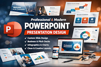 make professional PPT for business or academic presentations