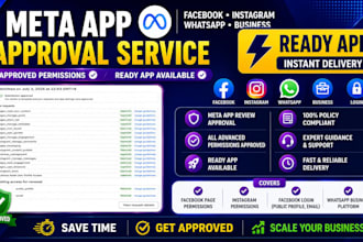 approve your meta developer app for messenger instagram whatsapp