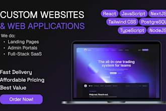 develop a custom website