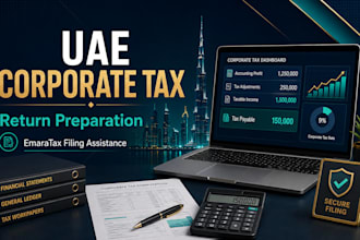 prepare uae corporate tax returns and assist with tax filing