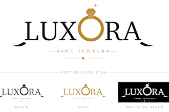 design a modern luxury logo and brand identity