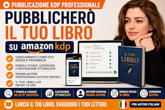 pubblichero il tuo libro su amazon KDP e ottimizzero la tua scheda autore