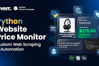 build a python website price monitoring bot for any website