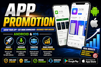 app promotion increase android and ios app reviews, app promotion gain installs