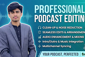 do professional podcast audio editing cleanup and mastering