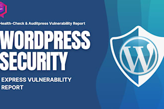 do a wordpress srcurity health check and vulnerability scan with report