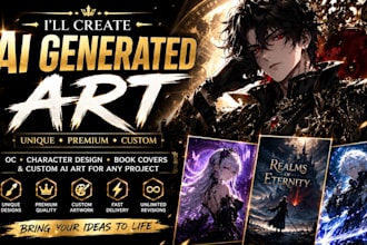 create custom ai generated artwork for your personal or commercial use