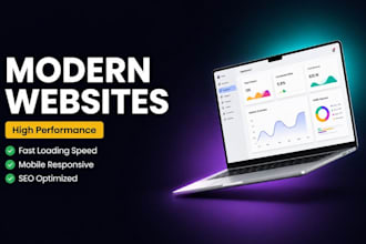 develop a high performance web site or landing page