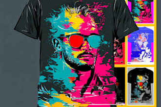 separation for shirt screen printing, vector, dtf, dtg asap