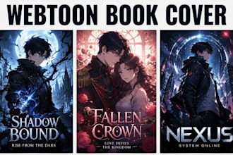 draw anime manga comic book illustration or webtoon cover