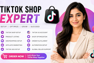 setup tiktok shop, dropshipping, tiktok ads and tiktok US account