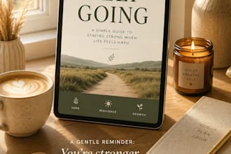 design a motivational ebook or digital guide