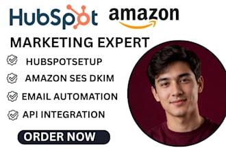 setup hubspot amazon ses integration custom domain spf dmarc deliverability