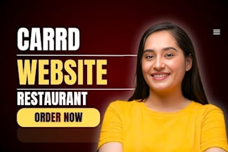 design restaurant cooking food website on carrd co landing page website