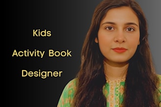 design kids activity book, kindergarten worksheets and kdp book cover