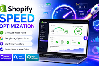 optimize shopify speed, fix core web vitals and improve pagespeed
