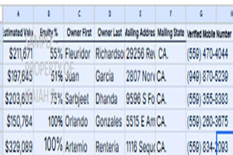 build targeted real estate lead lists