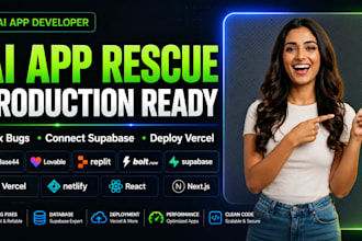 fix repair rescue lovable bolt ai app vibe coded react mvp no code saas supabase