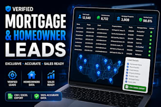 provide verified mortgage leads and homeowner leads for any real estate agents