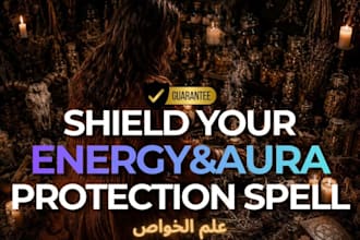 cast protection spell, demon pact, evil eye shield, negative energy removal