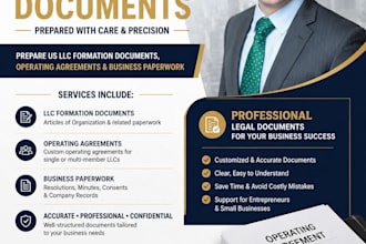 prepare delaware llc formation documents, bylaws, and corporate records