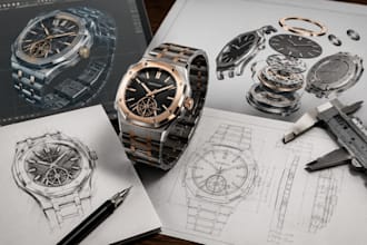 create 3d watch models, cad cam designs technical drawings and realistic renders