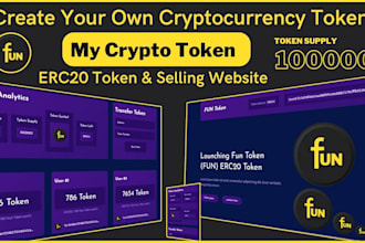 develop crypto tokens erc20, stablecoin, solana, xrp ledger