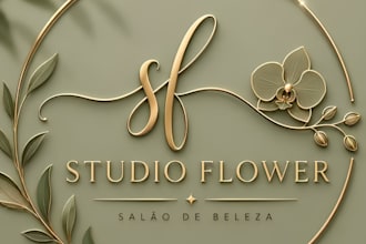 do a luxury botanical, floral logo design and brand identity