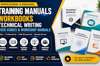 write employee training manual, instructional documents