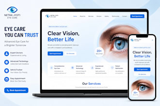 build a professional eye clinic or dental clinic website