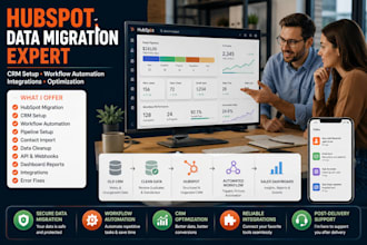 do hubspot data migration workflow setup integration