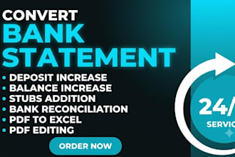 convert bank statement pdf to editable format