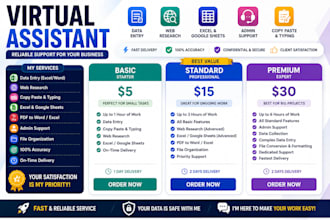 be your virtual assistant for admin support