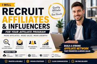 do affiliate recruitment and promote your affiliate program