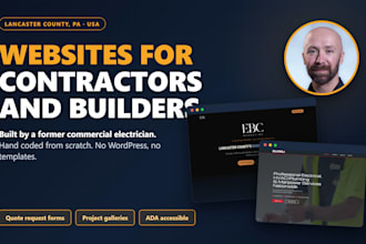 build a custom website for contractors and construction companies