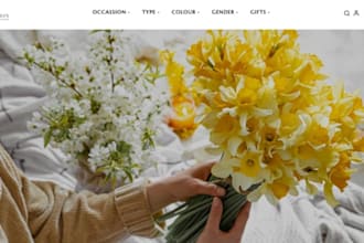 design wix flower shop website indoor plant garden website design