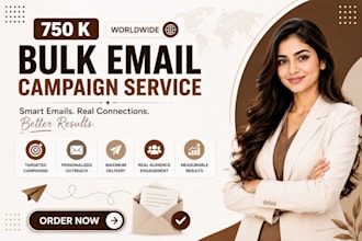 send 960 k bulk email blast, bulk emails and email campaign