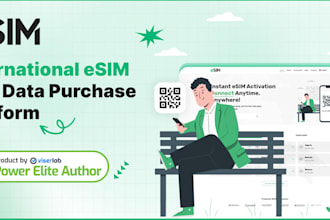 esim website, esim reseller, voip, mnvo website with admin