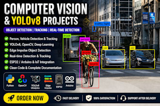 help you to do computer vision, deep learning, edge impulse, yolov8 projects