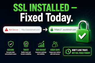 install SSL certificate, setup dns and configure your vps server