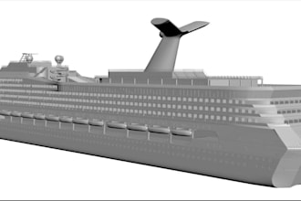 be your cgi naval architect, merchant ship, warship, workboats, passengers ship