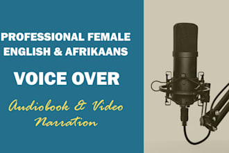narrate and record female voice over for your project