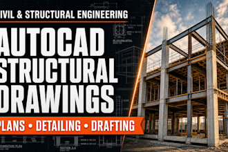 create civil engineering and structural drawings in autocad