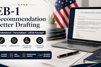 draft and edit a professional eb1 recommendation letter