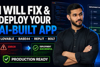 fix and deploy your lovable, base44, replit, bolt app with supabase and stripe